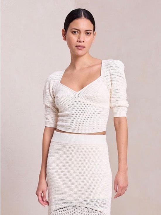 A.L.C. Tops - ALC Gigi crochet cotton blend top size medium